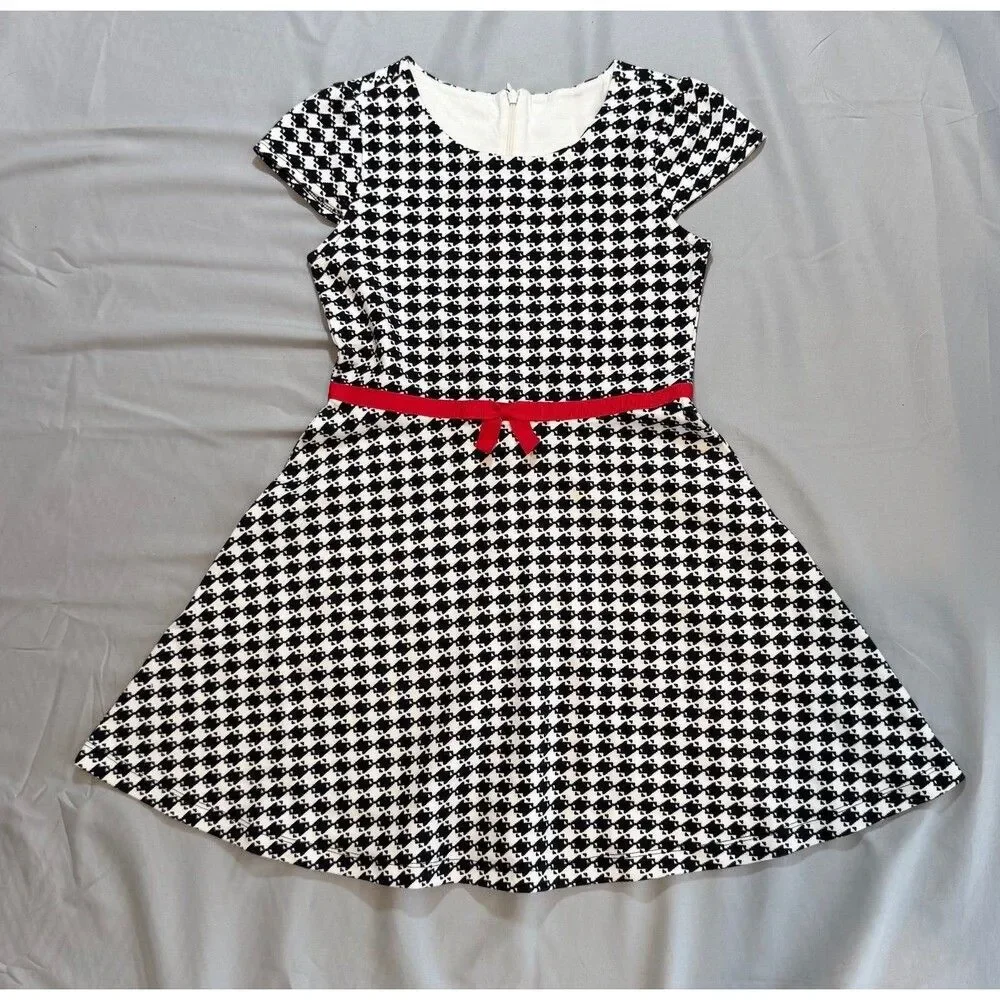 Gymboree Black & White Party Dress - KID Size 8 (A083)